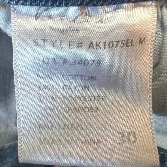 KanCan High Rise Button Fly Stretch Raw Hem Skinny Ankle Denim Jeans Women 30 - Picture 6 of 7